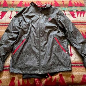 Jordan removable track jacket inside of a wind breaker